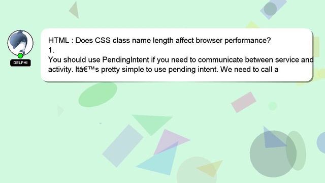 HTML : Does CSS class name length affect browser performance? смотреть онлайн