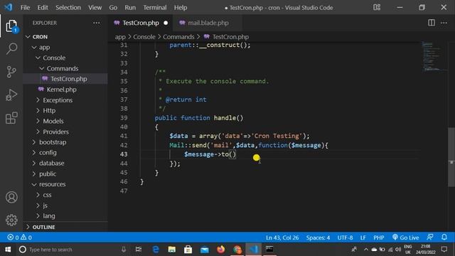 How To Create And Run CRON Job In Laravel Step By Step In Hindi | Cron Job In Laravel смотреть онлайн