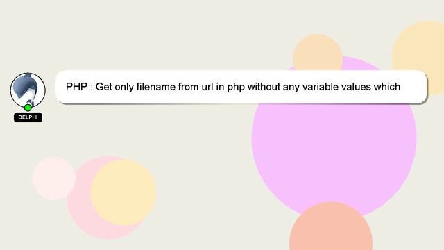 PHP : Get only filename from url in php without any variable values which exist in the url смотреть онлайн