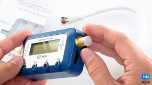 Satelliten Finder Sat Finder Digital SATFINDER SF-55 LCD Display TON HDTV 3D 4K Review HB-Digital