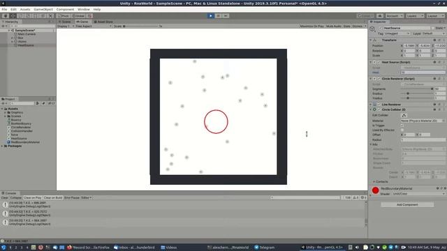 Unity Atoms Molecules physical-chemical simulation, kinetic energy transfer смотреть онлайн