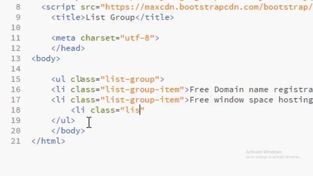 List Group in Bootstrap смотреть онлайн