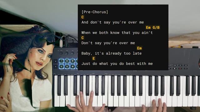 Lana Del Rey - If You Lie Down With Me (Piano Accompaniment Tutorial) Blue Banister смотреть онлайн