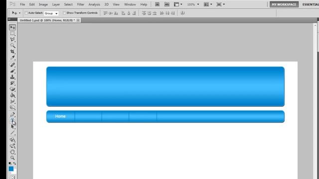 Photoshop web design tutorial | Create Navigation Bar and Header смотреть онлайн