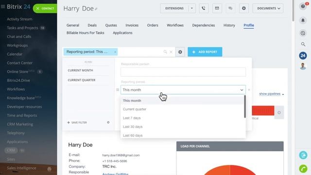 Free CRM Customer profile in CRM Bitrix24 CRM смотреть онлайн