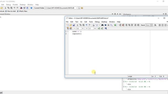 Calculus using MATLAB 28 - Laplace Transform смотреть онлайн