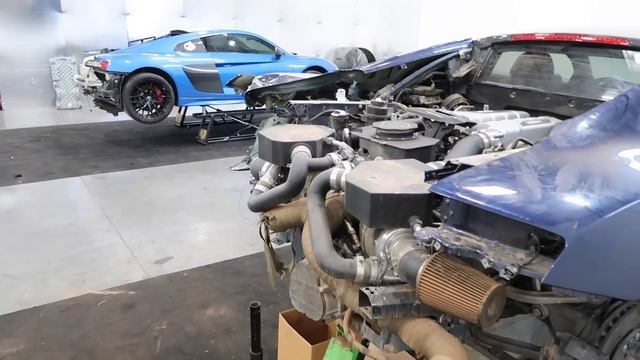 Crashed 1300HP Twin Turbo Audi R8 6-Speed! Can We Rebuild It? смотреть онлайн