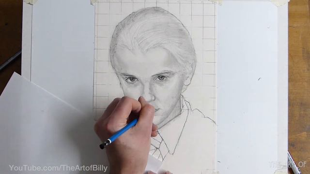 Drawing Draco Malfoy (Tom Felton) смотреть онлайн
