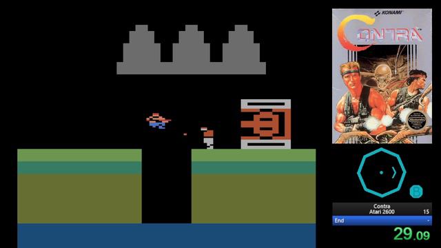 Contra (Atari2600) Speedrun In 54s