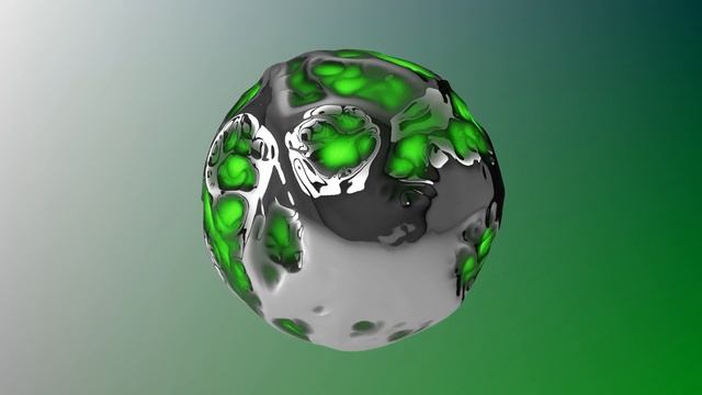 Liquid Metal Abstract Green Orb Animation 4K Long Screensaver || Wallpaper || Background Video смотреть онлайн