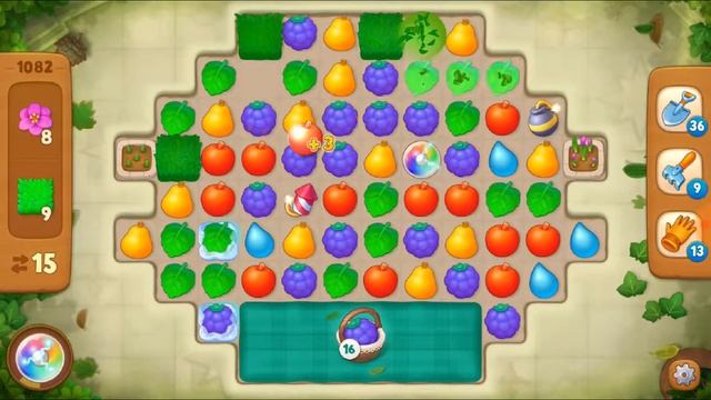Прохождение Gardenscapes level 1082 без бустеров смотреть онлайн
