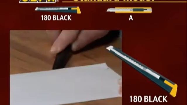 Стандартная модель нож OLFA (Олфа) 180 BLACK