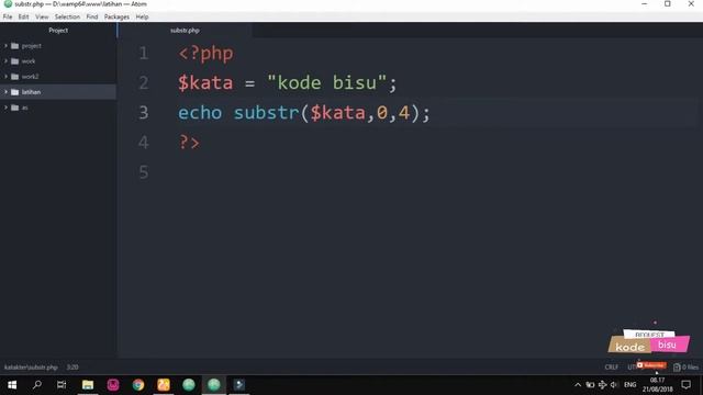 Cara Memotong Beberapa Karakter di PHP смотреть онлайн