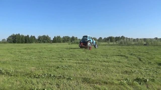Выехал косить сено./Сенокос 2018/ Косим польской роторкой. смотреть онлайн