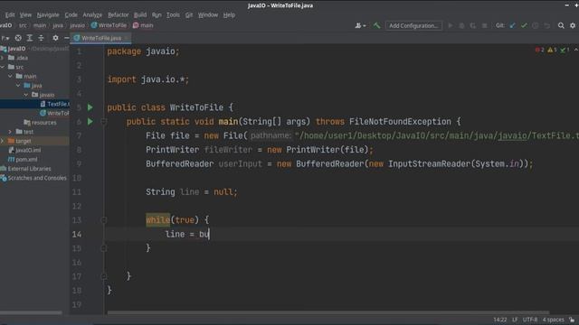 Java IO Tutorial - Write to a text file смотреть онлайн