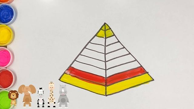 How to draw pyramid / Как нарисовать пирамиду / Piramidani qanday chizish mumkin смотреть онлайн