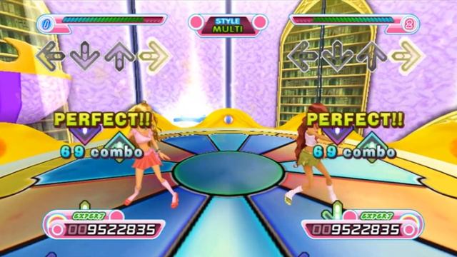 DDR Winx club Multiplayer mode REACH THE SKY (Orbit1 remix) смотреть онлайн