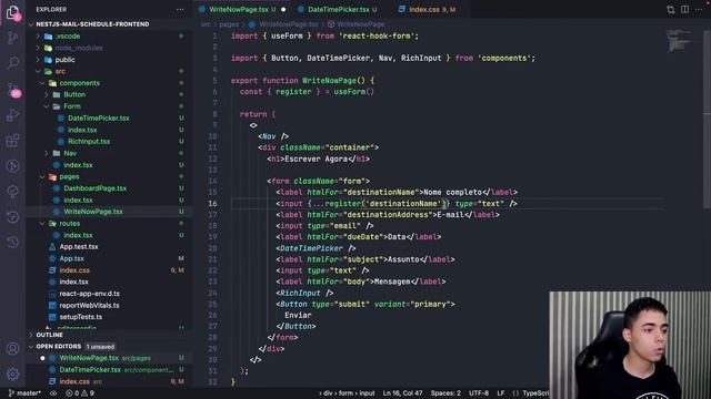 CRIANDO E VALIDANDO FORMULÁRIO NO REACT - TYPESCRIPT + TAILWIND CSS смотреть онлайн