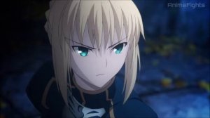 Fate stay night Unlimited Blade Works [ Assassin VS Saber ]
