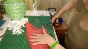 Готовлюсь вязать коврик из полиэтиленовых пакетов