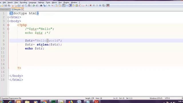 3.1 PHP Strings - Part I смотреть онлайн