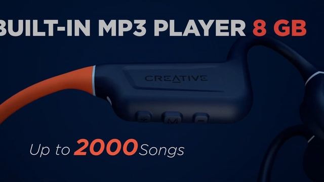 Creative Outlier Free Pro+ - Waterproof Bone Conduction Headphones With Adjustable Transducers