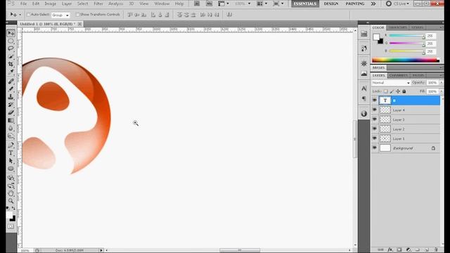 How to Create a logo with Adobe Photoshop смотреть онлайн