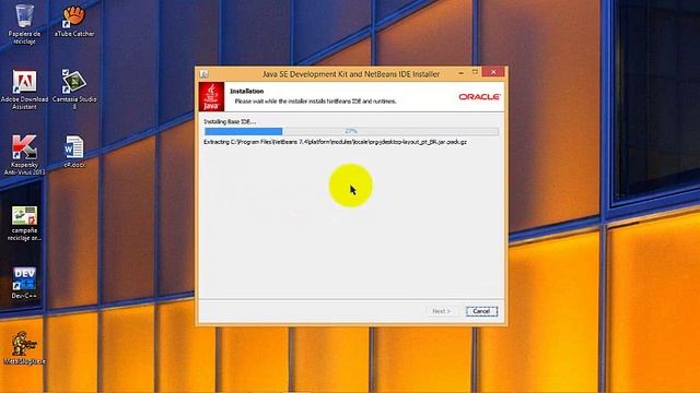 Instalacion de java (jdk) y NetBeans 7.4 para windows 8.1 (64 bits) смотреть онлайн