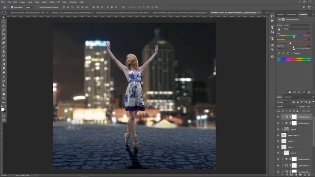Change Background | Mixing Color Grading with Snow Effect - Photoshop Tutorial смотреть онлайн