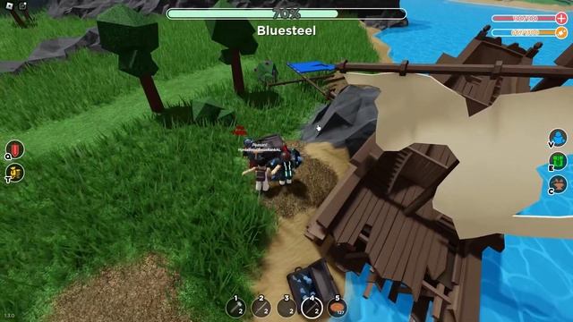 How to get the BLUE STEEL ARMOR(guide) in The Survival Game | Roblox смотреть онлайн