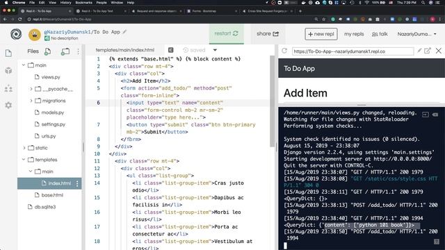 Python Django Tutorial - Build a TODO List App for Beginners смотреть онлайн