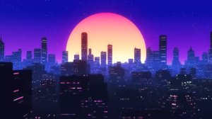 Футаж Ночной неон