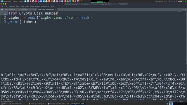 Crypto - JUST CTF 2021 смотреть онлайн
