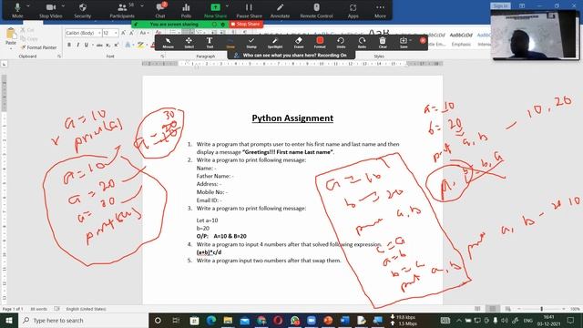 PYTHON PROG-7: Input() function and assign value in variables, By Dinesh Kumar, Date: 03-12-2021 смотреть онлайн