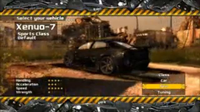 FlatOut 3: Chaos & Destruction Car List смотреть онлайн