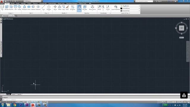 AutoCAD 2014 Tutorial - 02 - Opening A New Drawing смотреть онлайн