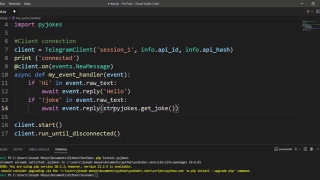 Python Telegram Bot Tutorial #4 - Python functions inTelegram [FREE COURSE] смотреть онлайн