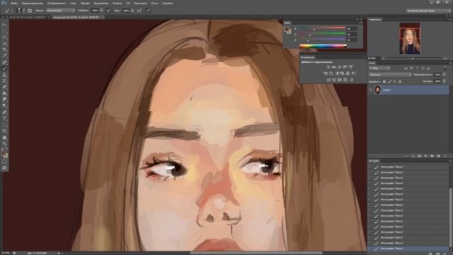 Sketch-Portrait of a friend/ Скетч-портрет подруги | Speedpainting смотреть онлайн