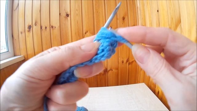 Необычный узор из вытянутых петель для джемпера. Брумстик спицами. Разбор схемы. смотреть онлайн