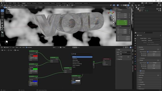 Create Glass Dispersion Text Animation in Blender - Blender 3D Tutorial смотреть онлайн