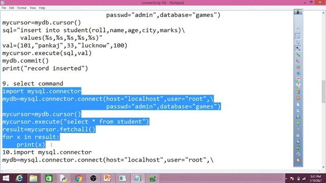 Python-Mysql connectivity part-3 смотреть онлайн