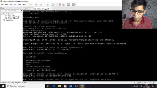 #8 Instalasi dan Konfigurasi Database Server Debian 10 смотреть онлайн