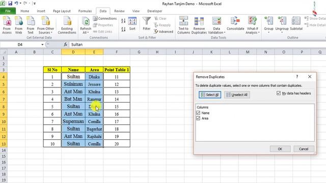 How to Find and Remove Duplicate Values in Excel || MS Excel Tutorial Bangla смотреть онлайн