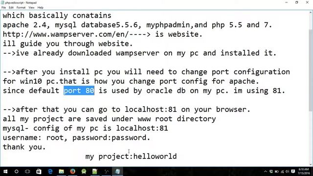 HELLO WORLD and input data to database using PHP смотреть онлайн