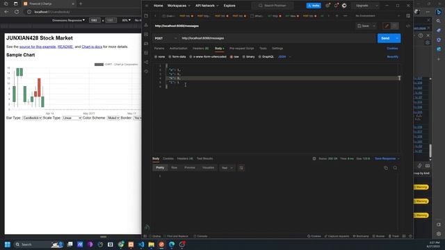 Stock Market Candle Stick with ChartJS with Socket with Java Backend Socket смотреть онлайн