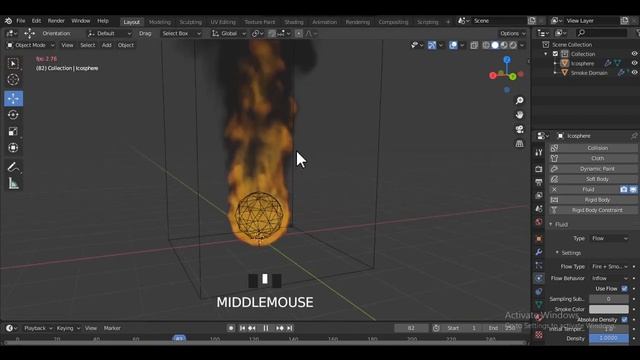 Blender 2.83 - Fire Simulation смотреть онлайн