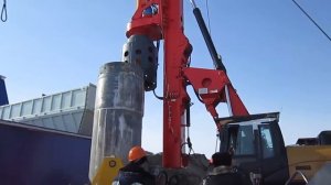 Работа буровой установки SANY