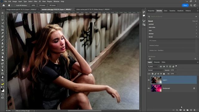 Photoshop: How to Colorize a Video Quickly (Video Tutorial) смотреть онлайн