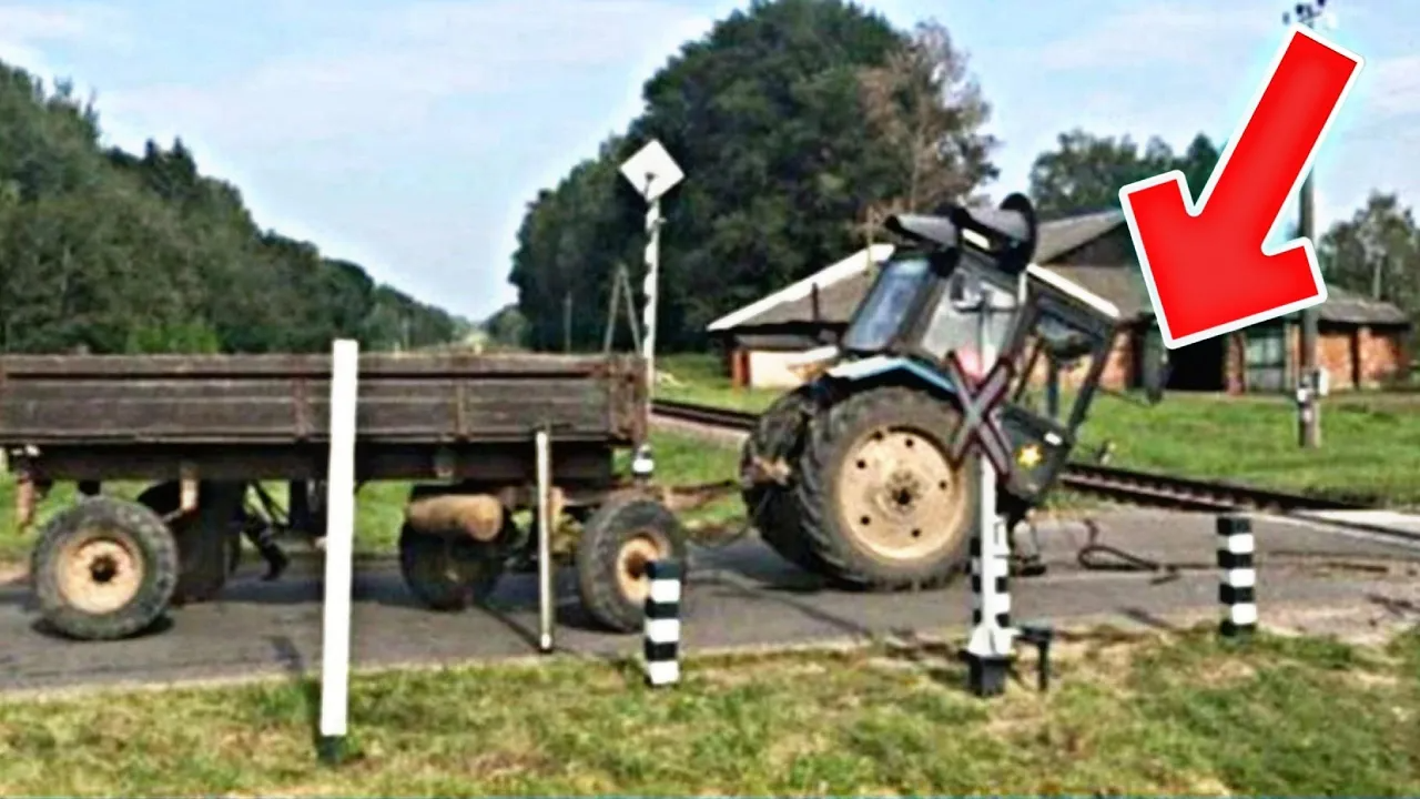 Неудачные и необычные случаи с тракторами и строительной техникой. №3 смотреть онлайн