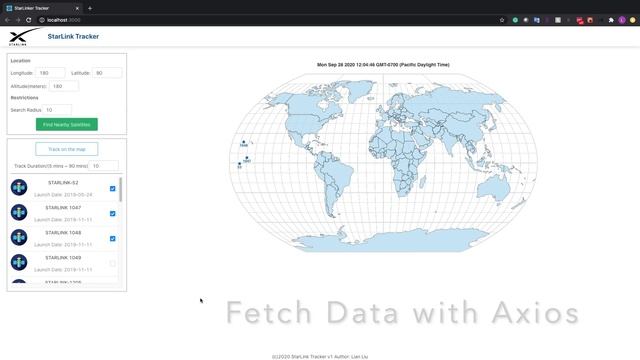 React JS Based Satellites Tracking Dashboard смотреть онлайн